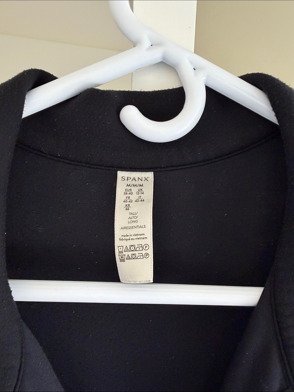 SPANX Black Long Sleeve Zip-Front Jumpsuit - Picture 2 of 2